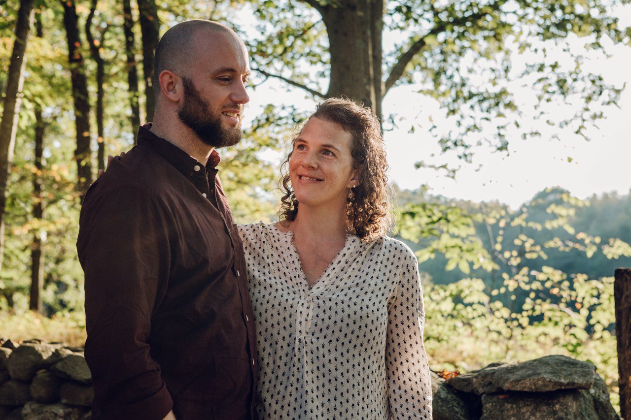 Michael and Sarah, founders of Forage Healing Foundation, standing together outdoors